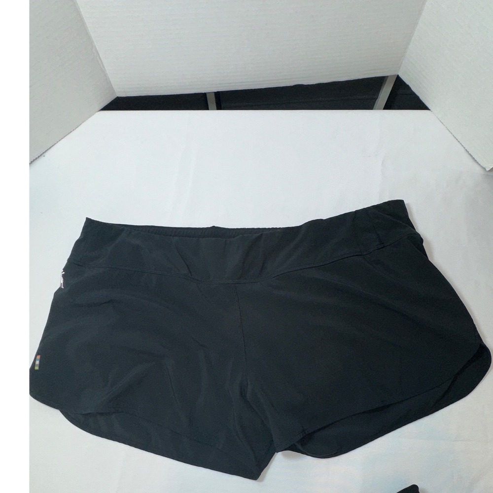 Smartwool Running Shorts Athletic Workout Black Shorts XL